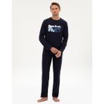 Pierre Cardin Erkek Lacivert Pijama Takımı 50322631-200 - XL