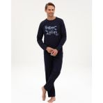 Pierre Cardin Erkek Lacivert Pijama Takımı 50322652-200 - XL