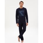 Pierre Cardin Erkek Lacivert Pijama Takımı 50322653-200 - S