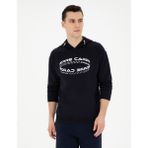 Pierre Cardin Erkek Lacivert Regular Fit Sweatshirt 50285219-VR033 - XL