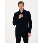 Pierre Cardin Erkek Lacivert Regular Fit Yarım Fermuarlı Polar Sweatshirt 50314056-VR033 - 2XL