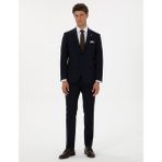 Pierre Cardin Erkek Lacivert Slim Fit %100 Yün Takım Elbise 50313966-VR033 - 48 - 6 Drop