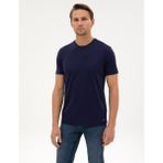 Pierre Cardin Erkek Lacivert Slim Fit Basic Tişört 50320102-VR033 - 2XL