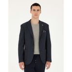 Pierre Cardin Erkek Lacivert Slim Fit Ceket 50292174-VR033 - 58 - 6 Drop