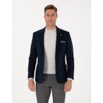 Pierre Cardin Erkek Lacivert Slim Fit Ceket 50311398-VR033 - 6 Drop - 56
