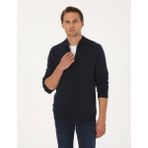 Pierre Cardin Erkek Lacivert Slim Fit Fermuarlı Triko Hırka 50317409-VR033
