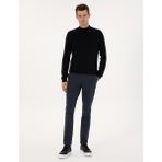 Pierre Cardin Erkek Lacivert Slim Fit Kanvas Pantolon 50317228-VR033 - 32 - 30