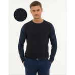 Pierre Cardin Erkek Lacivert Slim Fit Kazak 50233716-VR033