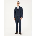Pierre Cardin Erkek Lacivert Slim Fit Takım Elbise 50295825-VR033 - 6 Drop - 48
