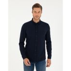 Pierre Cardin Erkek Lacivert Slim Fit Uzun Kollu Gömlek 50292079-VR033