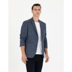 Pierre Cardin Erkek Lacivert Slim Fit Yün Karışımlı Ceket 50276921-VR033 - 46 - 6 Drop