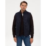 Pierre Cardin Erkek Lacivert Suni Deri Yelek 50318040-200 - Dropsuz - 54