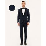 Pierre Cardin Erkek Lacivert Yelekli Ekstra Slim Fit Damatlık Smokin 50208535-VR033 - 46 - 6 Drop