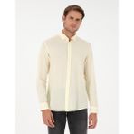 Pierre Cardin Erkek Limon Regular Fit Uzun Kollu Gömlek 50286086-VR035