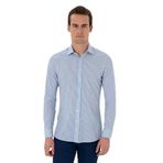 Pierre Cardin Erkek Mavi Gömlek Desenli 50303897-VR036