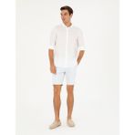 Pierre Cardin Erkek Mavi Slim Fit Dokuma Şort 50284277-VR036 - 30