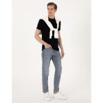 Pierre Cardin Erkek Mavi Slim Fit Jean Pantolon 50302709-VR036 - 40