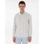Pierre Cardin Erkek Mint Regular Fit Uzun Kollu Gömlek 50305058-VR152 - Koyu Mint - S