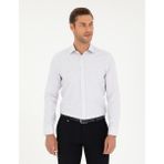 Pierre Cardin Erkek Mor Slim Fit Uzun Kollu Gömlek 50294168-VR038