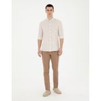 Pierre Cardin Erkek Pantolon Kanvas-chino 50285534-vr197 Sütlü Kahverengi