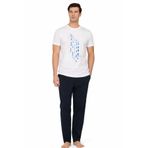 Pierre Cardin Erkek Penye Kısakol Pijama Takımı, Beyaz, XL TYBFPMH56EFGZMJX42