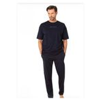 Pierre Cardin Erkek Penye Kısakol Pijama Takımı, Lacivert, XL Beden