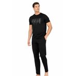 Pierre Cardin Erkek Penye Kısakol Pijama Takımı, Siyah, 2XL TYB751M27JY70KKR33