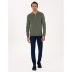 Pierre Cardin Erkek Petrol Slim Fit Jean Pantolon 50317288-VR102 - 32 - 30