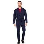Pierre Cardin Erkek Pijama Takımı, 3'lü Rob Takım, Lacivert, S Beden