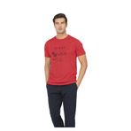 Pierre Cardin Erkek Pijama Takımı, Kısa Kollu, Kırmızı, M Beden