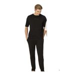 Pierre Cardin Erkek Pijama Takımı,%100 Pamuk, Kısa Kollu Üst, Düz Paça Alt, Siyah, XL
