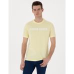 Pierre Cardin Erkek Sarı Regular Fit Tişört 50302582-VR044