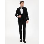 Pierre Cardin Erkek Siyah Ex. Slim Fit Yelekli Smokin 50306221-VR046 - 52 - 6 Drop