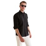 Pierre Cardin Erkek Siyah Gömlek Desenli 50325356-VR046