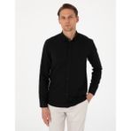 Pierre Cardin Erkek Siyah Oxford Slim Fit Kolay Ütülenebilir Gömlek 50306996-VR046