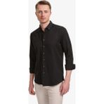 Pierre Cardin Erkek Siyah Oxford Slim Fit Kolay Ütülenebilir Gömlek 50320902-VR046 - XL