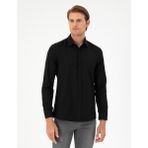 Pierre Cardin Erkek Siyah Oxford Slim Fit Uzun Kollu Gömlek 50292539-VR046