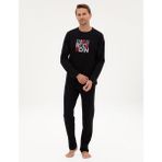 Pierre Cardin Erkek Siyah Pijama Takımı 50322654-001 - XL