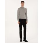 Pierre Cardin Erkek Siyah Regular Fit Beli Lastikli Kanvas Pantolon 50317282-VR046 - 34