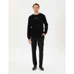 Pierre Cardin Erkek Siyah Regular Fit Scuba Kumaş Kargo Cepli Eşofman Altı 50292213-VR046 - 2XL