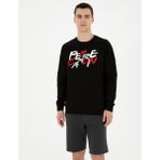 Pierre Cardin Erkek Siyah Regular Fit Sweatshirt 50285538-VR046 - XL