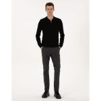 Pierre Cardin Erkek Siyah Slim Fit Kanvas Pantolon 50315265-VR046 - 32 - 38