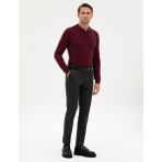 Pierre Cardin Erkek Siyah Slim Fit Kanvas Pantolon 50317228-VR046 - 32