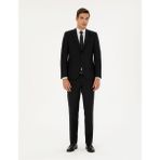 Pierre Cardin Erkek Siyah Slim Fit Yünlü Takım Elbise 50297483-VR046 - 6 Drop