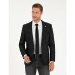 Pierre Cardin Erkek Siyah Yün Karışımlı Ex. Slim Fit Ceket 50291928-VR046 - 6 Drop