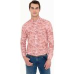 Pierre Cardin Erkek Somon Slim Fit Uzun Kollu Gömlek 50250957-VR204 - Turuncu
