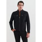 Pierre Cardin Erkek Suni Deri Ceket - Siyah - 52