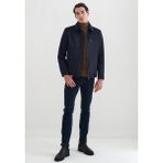 Pierre Cardin Erkek Suni Deri Mont - Lacivert - 54
