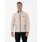 Pierre Cardin Erkek Taş Regular Fit Polar Hırka 50314014-VR049 - XL