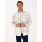 Pierre Cardin Erkek Vizon Comfort Fit Uzun Kollu Gömlek 50312357-VR052